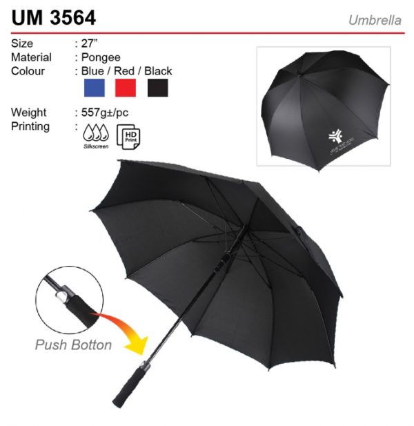 27 inch Auto Open Umbrella (UM3564)