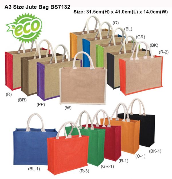 A3 size Jute Bag (BS7132)