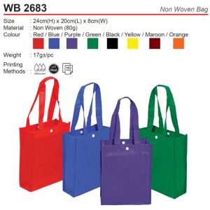 A5 Non Woven Bag with Button (WB2683)