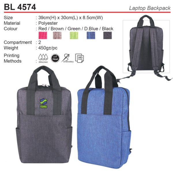 Polyester Laptop Backpack (BL4574)