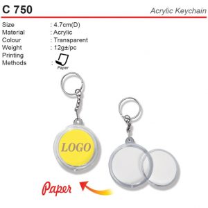 Round Acrylic Keychain (C750)