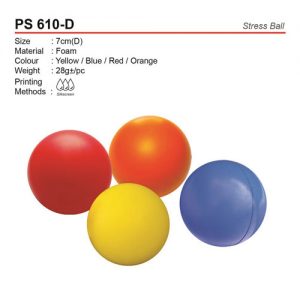 Round Shaped Stress Ball (PS610-D)