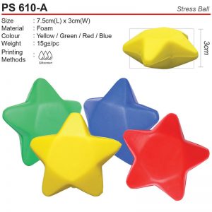 Star Shaped Stress Ball (PS610-A)