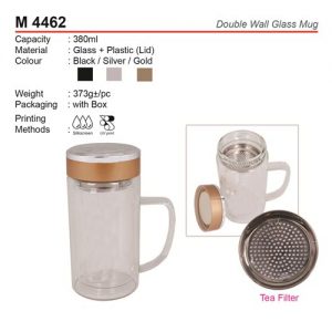 Double Wall Glass Mug (M4462)