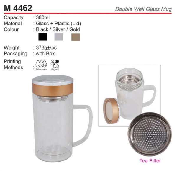 Double Wall Glass Mug (M4462)