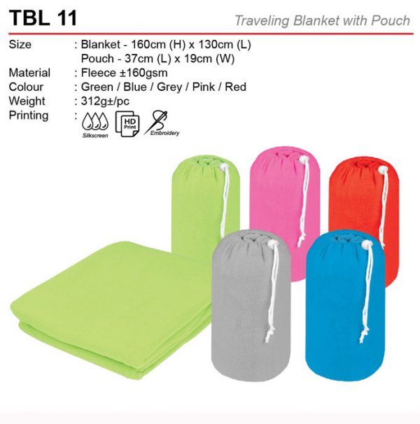 Travel Blanket with Pouch (TBL11)