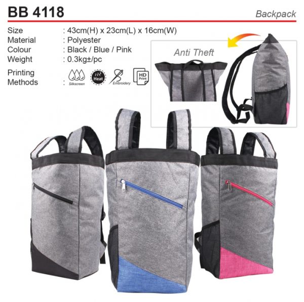 Anti theft Backpack (BB4118)
