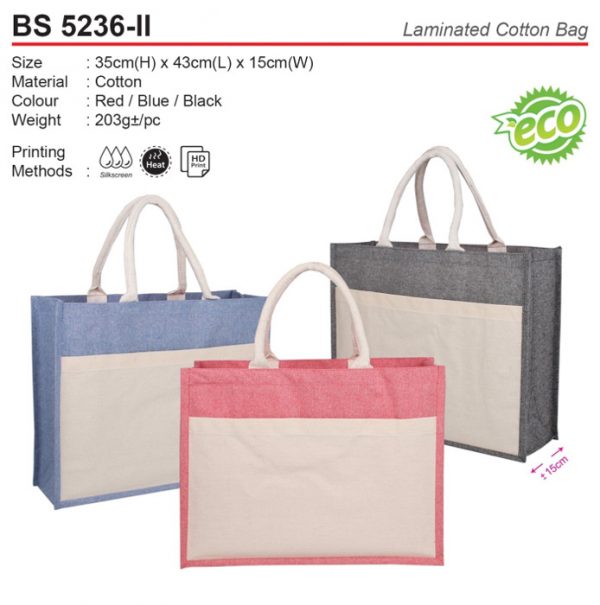 Cotton bag with Pocket (BS5236-II)