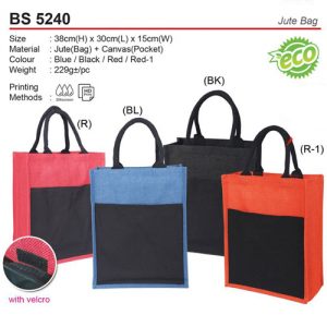 Jute Bag with Pocket (BS5240)