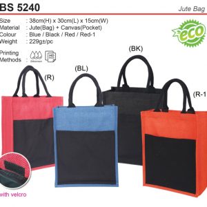 Jute Bag with Pocket (BS5240)
