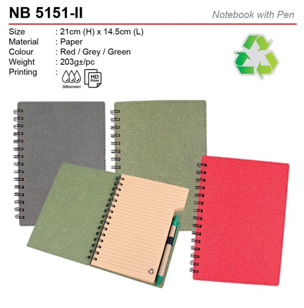 Eco Notebook with Pen (NB5151-II)
