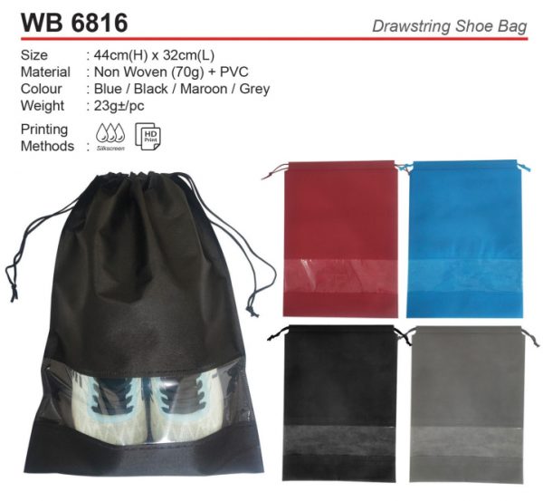Drawstring Shoe Bag (WB6816)