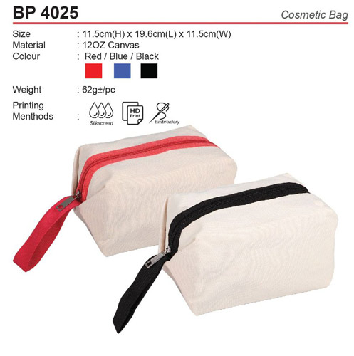 Canvas Cosmetic Bag Bp4025 Pembekal Cenderahati