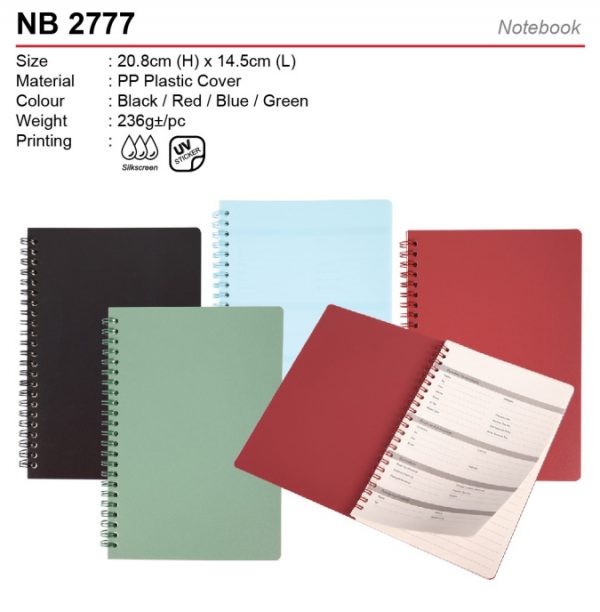 A5 Plastic Notepad (NB2777)
