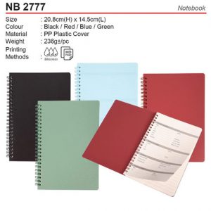 A5 Plastic Notepad (NB2777)