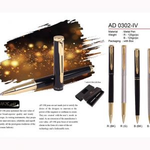 Branded metal pen AD0302-IV