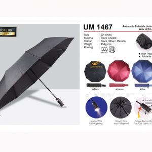 Foldable Umbrella with LED Light (UM1467)