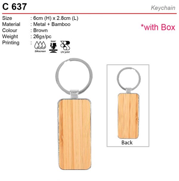 Bamboo Keychain (C637)
