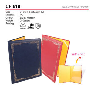 PU certificate folder CF618