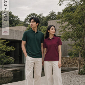 male and female pair polo shirt LF03